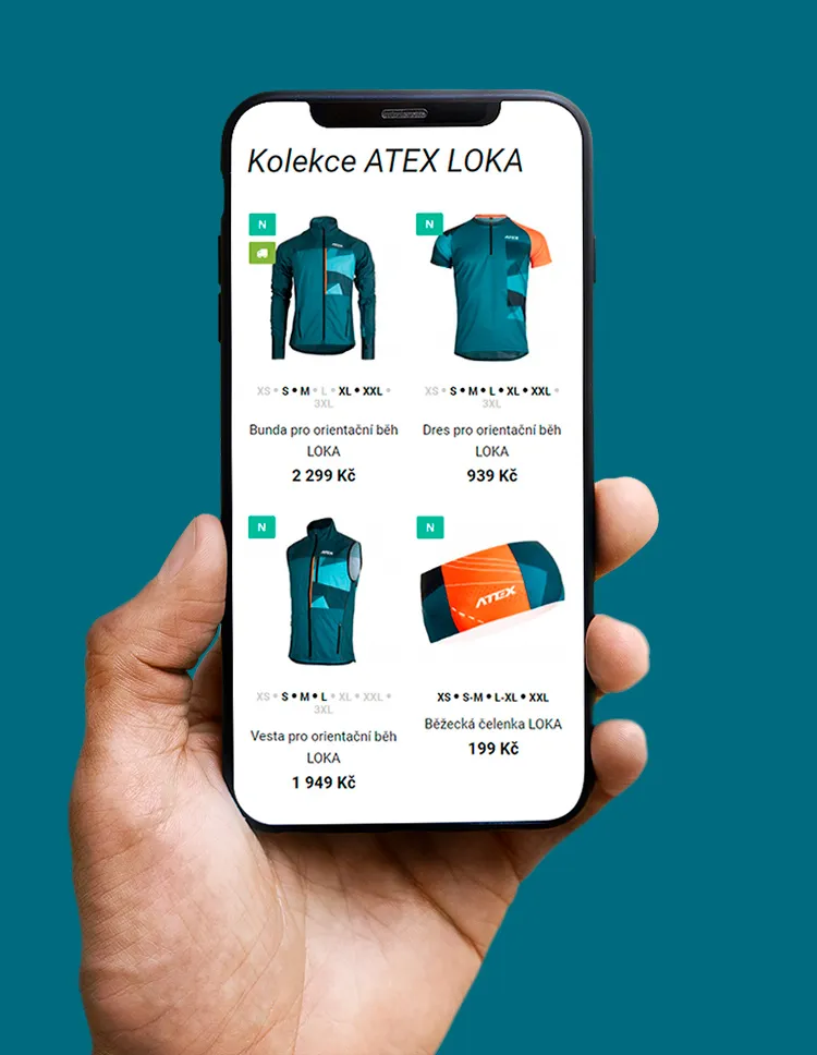 E-shop se sportovním oblečením ATEX