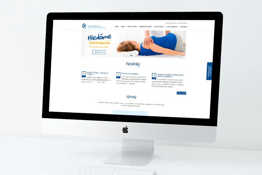 Web pro Centrum léčebné rehabilitace