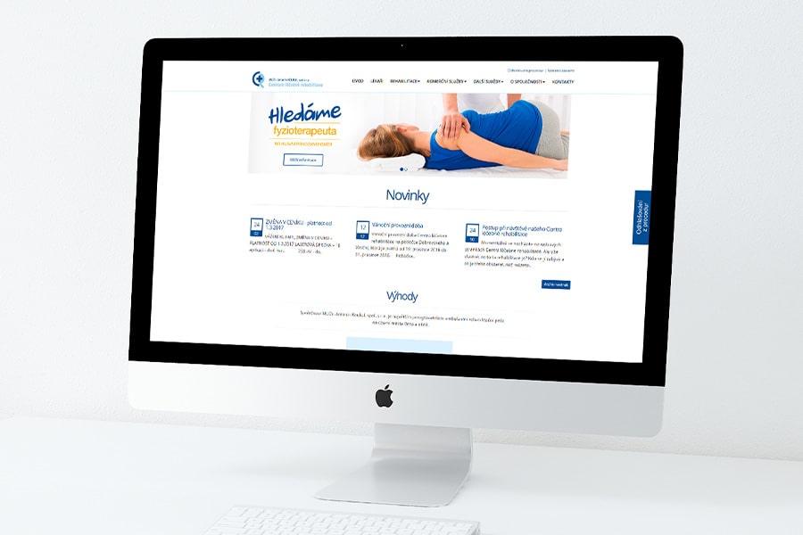 Web pro Centrum léčebné rehabilitace
